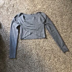 Super soft long sleeve wrap top